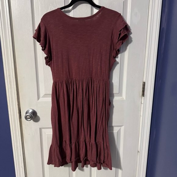 Double Ruffle Sleeve Mini Dress - Picture 8 of 8